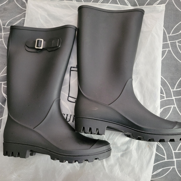 Best Offer...DKSUKO Women's Tall Waterproof Rain Boots Size 8 - Picture 11 of 12